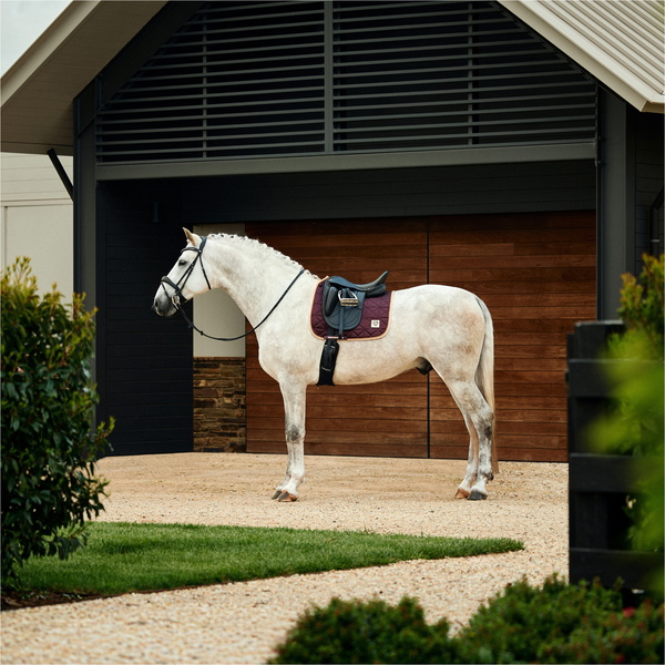 2026 WeatherBeeta Satin Luxe Air-Tec Dressage Saddle Pad 1030348015 - Chocolate